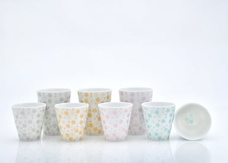 桜モチーフ　カップ（ＨＬ） 専用GIFT BOX入り　２個セット　／　CHERRY BLOSSOM MOTIF CUP (HL)  2 pcs. SET