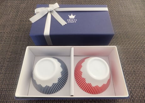 富士山モチーフ　カップ（Ｌ）　専用GIFT BOX入り　２個セット　／　Mt.FUJI MOTIF CUP (L)  2 pcs. SET