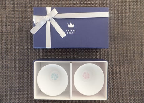 桜モチーフ　カップ（Ｌ）　専用GIFT BOX入り　２個セット　／　CHERRY BLOSSOM MOTIF CUP (L)  2 pcs. SET