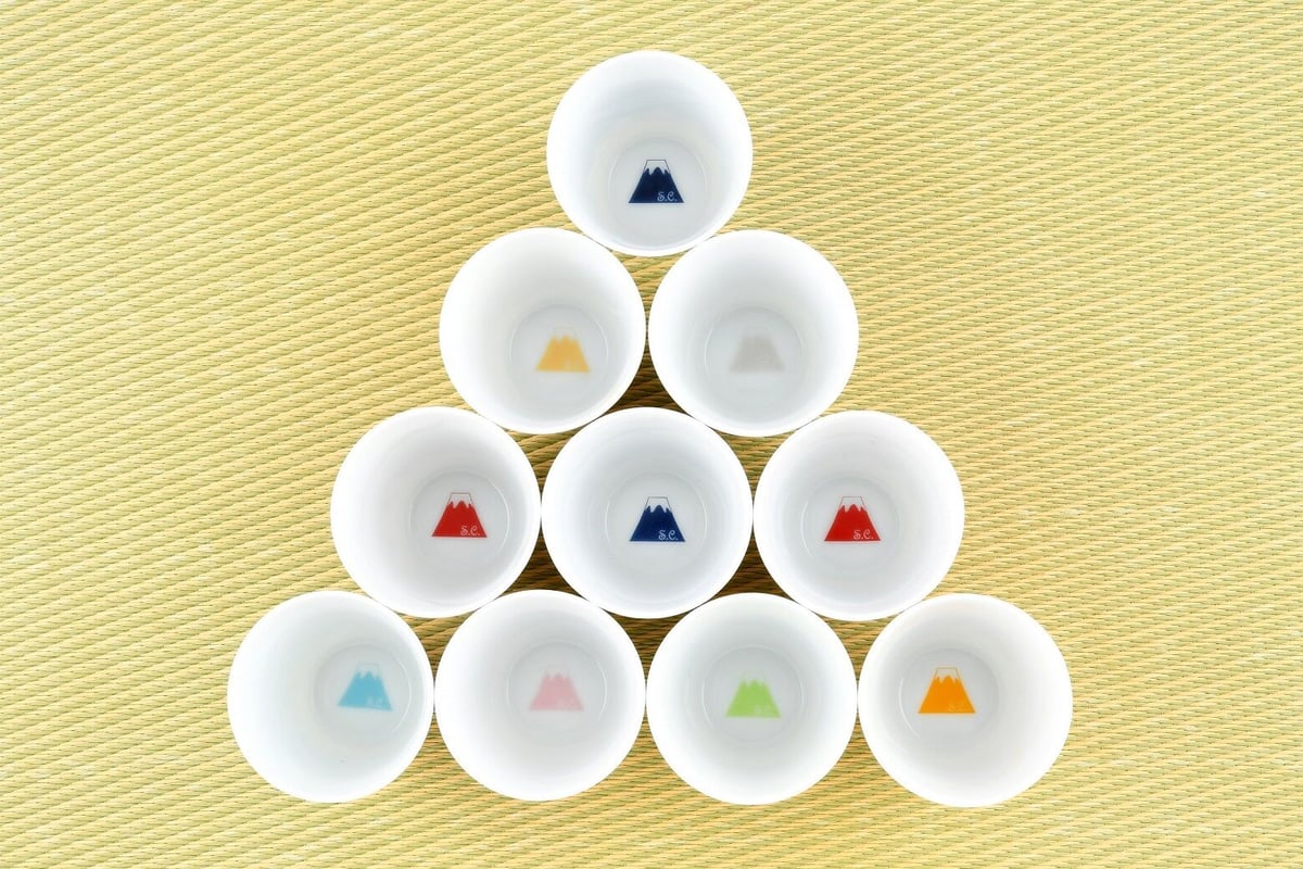富士山モチーフ カップ（HL） 専用GIFT BOX入り 2個セット ／ Mt