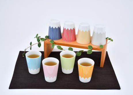 富士山モチーフ　カップ（ＨＬ）　　専用GIFT BOX入り　２個セット　／　Mt.FUJI MOTIF CUP (HL)  2 pcs. SET