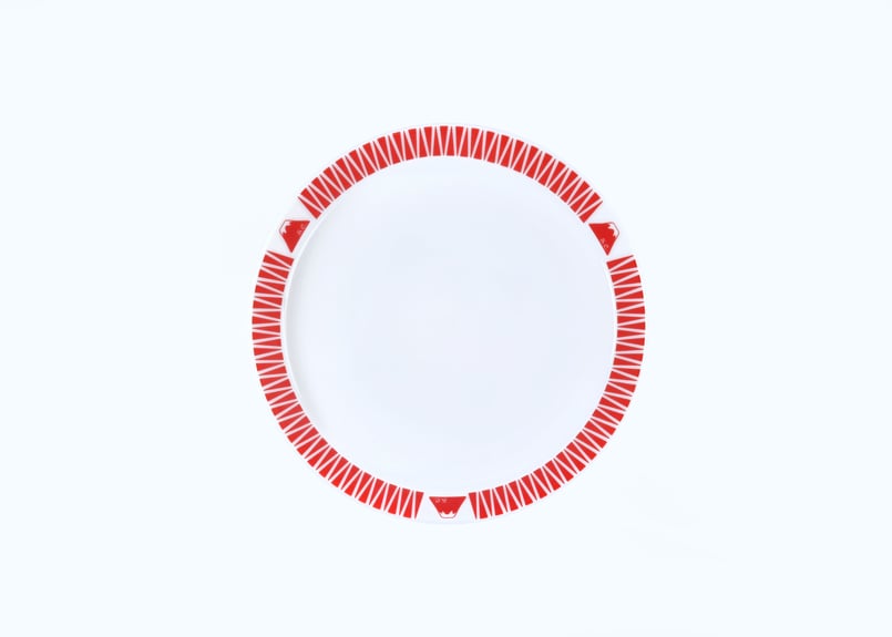 富士山モチーフ プレート（S） 赤 ／ Mt.FUJI MOTIF PLATE (S) RE