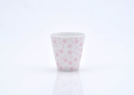 桜モチーフ　カップ（Ｈ）　ピンク　／　CHERRY BLOSSOM MOTIF CUP (H)  PINK
