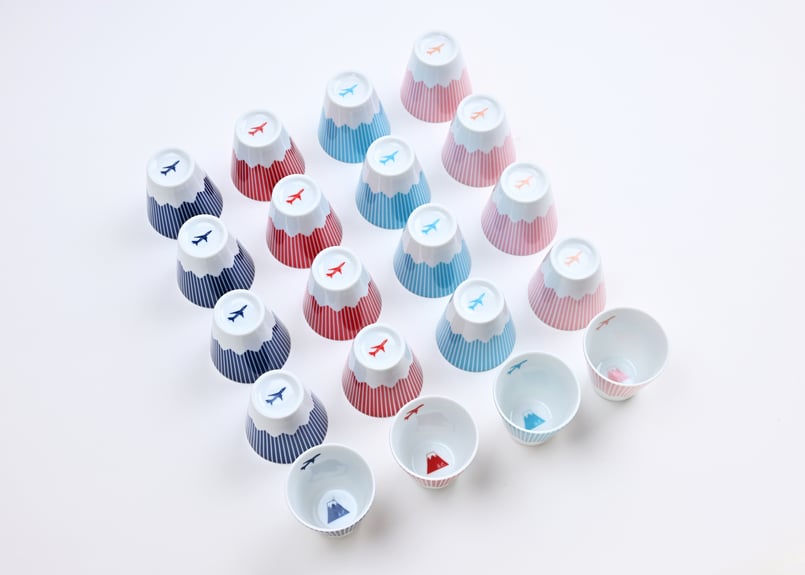 富士山モチーフ カップ（H） JET 紺 ／ Mt.FUJI MOTIF CUP (H) J