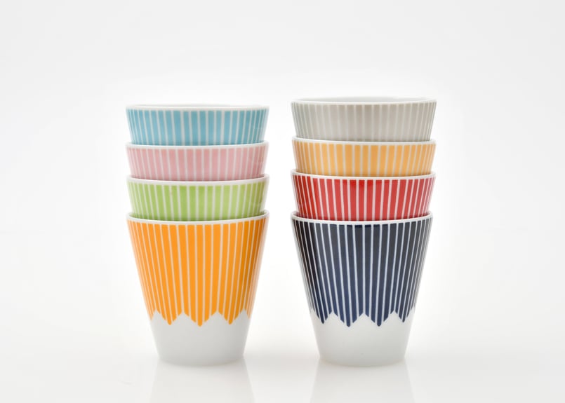 富士山モチーフ カップ（H） 水色 ／ Mt.FUJI MOTIF CUP (H) PALE