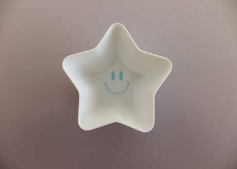 スマイルカップ（星）　水色　／　SMILE CUP (STAR)  PALE BLUE