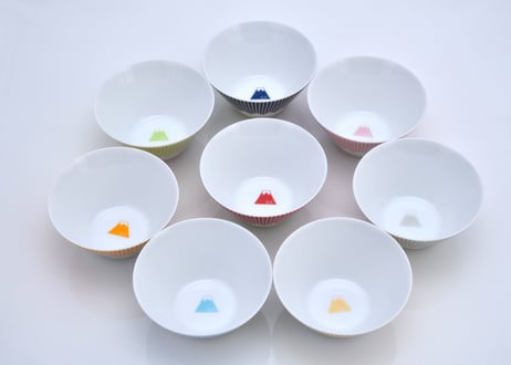 富士山モチーフ　マルチボール　専用GIFT BOX入り　２個セット　／　Mt.FUJI MOTIF MULTI BOWL  2 pcs. SET