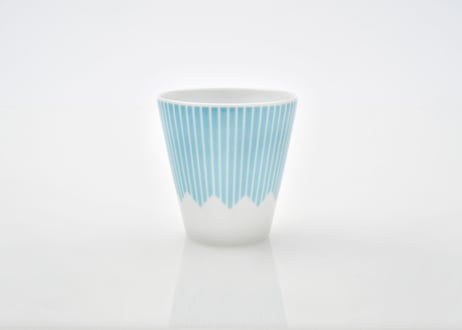 富士山モチーフ　カップ（Ｈ）　水色　／　Mt.FUJI MOTIF CUP (H)  PALE BLUE