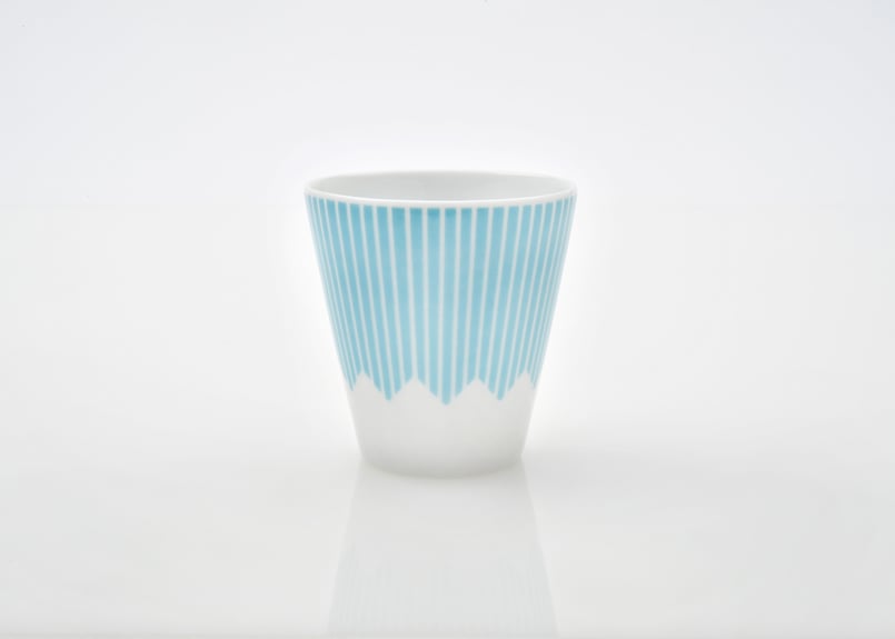 富士山モチーフ カップ（H） 水色 ／ Mt.FUJI MOTIF CUP (H) PALE