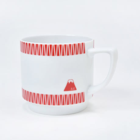 富士山モチーフ　マグカップ（赤）