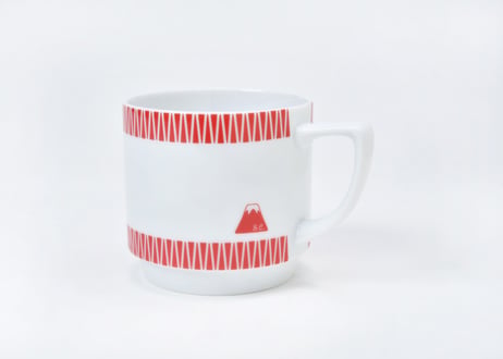 富士山モチーフ　マグカップ（赤）　／　Mt.FUJI MOTIF MUG  RED