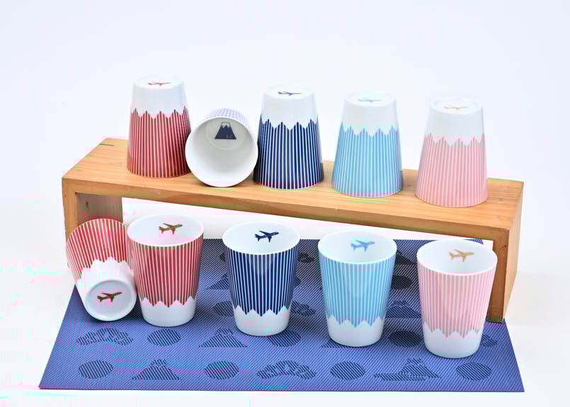 富士山モチーフ カップ（HL） JET 赤 ／ Mt.FUJI MOTIF CUP (HL)