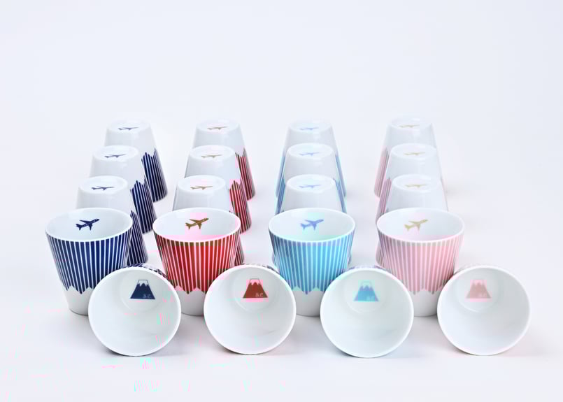 富士山モチーフ カップ（H） JET 紺 ／ Mt.FUJI MOTIF CUP (H) J