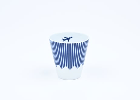 富士山モチーフ　カップ（Ｈ）　ＪＥＴ　紺　／　Mt.FUJI MOTIF CUP (H)  JET  DARK BLUE