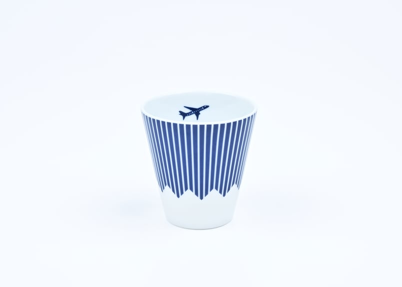 富士山モチーフ カップ（H） JET 紺 ／ Mt.FUJI MOTIF CUP (H) J
