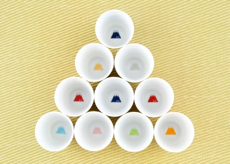 富士山モチーフ　カップ（Ｈ）　専用GIFT BOX入り　２個セット　／　Mt.FUJI MOTIF CUP (H)  2 pcs. SET