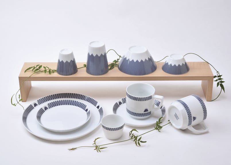 富士山モチーフ カップ（S） 水色 ／ Mt.FUJI MOTIF CUP (S) PALE