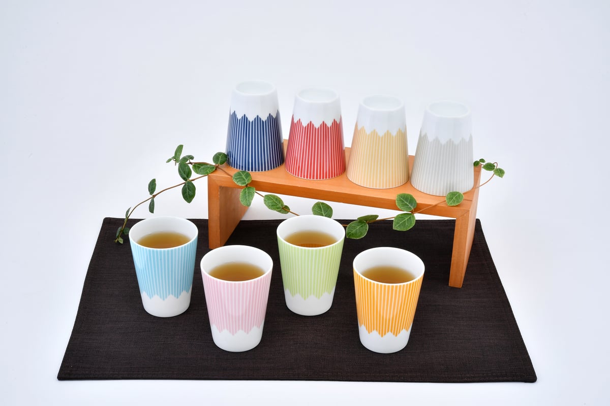 富士山のカップ 富士山モチーフ カップ（HL） JET 水色 ／ Mt.FUJI MOTIF CUP (HL)