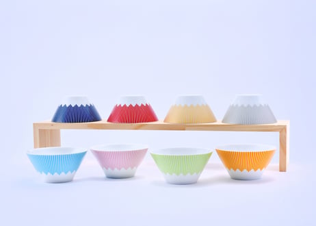 富士山モチーフ　カップ（Ｌ）　専用GIFT BOX入り　２個セット　／　Mt.FUJI MOTIF CUP (L)  2 pcs. SET