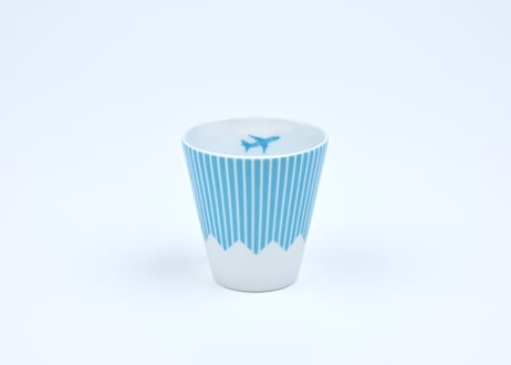 富士山モチーフ　カップ（Ｈ）　ＪＥＴ　水色　／　Mt.FUJI MOTIF CUP (H)  JET  PALE BLUE