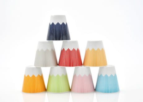 富士山モチーフ　カップ（Ｈ）　専用GIFT BOX入り　２個セット　／　Mt.FUJI MOTIF CUP (H)  2 pcs. SET