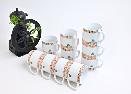 富士山モチーフ　マグカップ　レトロ　／　Mt.FUJI MOTIF MUG  RETRO