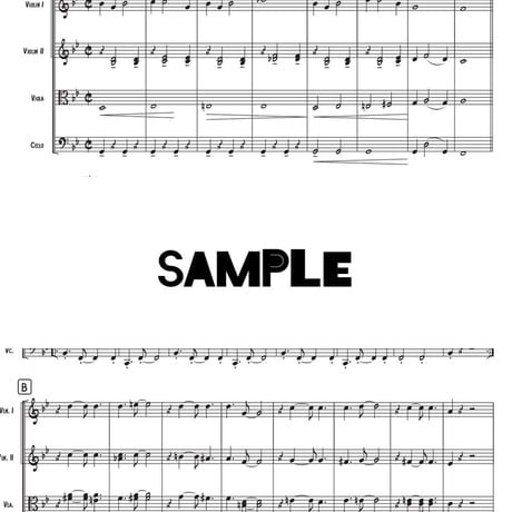 アイ・ゴット・リズム  (G.Gershwin）弦楽四重奏　パート譜付き