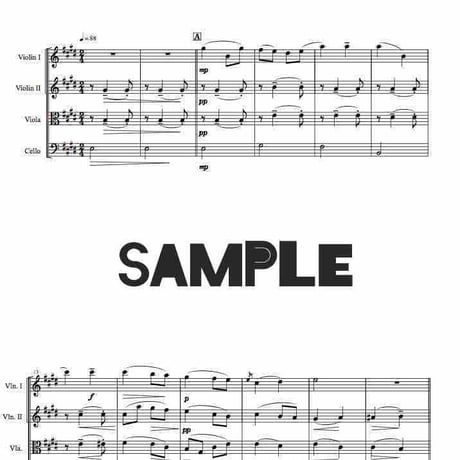 弦楽四重奏 カルテット 楽譜 「BALLADS」 楽譜】『聖剣伝説』 Song of Mana 弦楽四重奏 パート譜付き