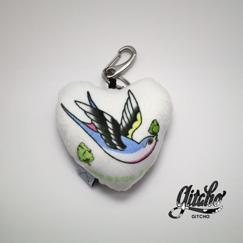 カルガモキーホルダーMADE IN JAPAN日本製青い鳥バード