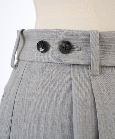 BELTED TROUSERS in Gray