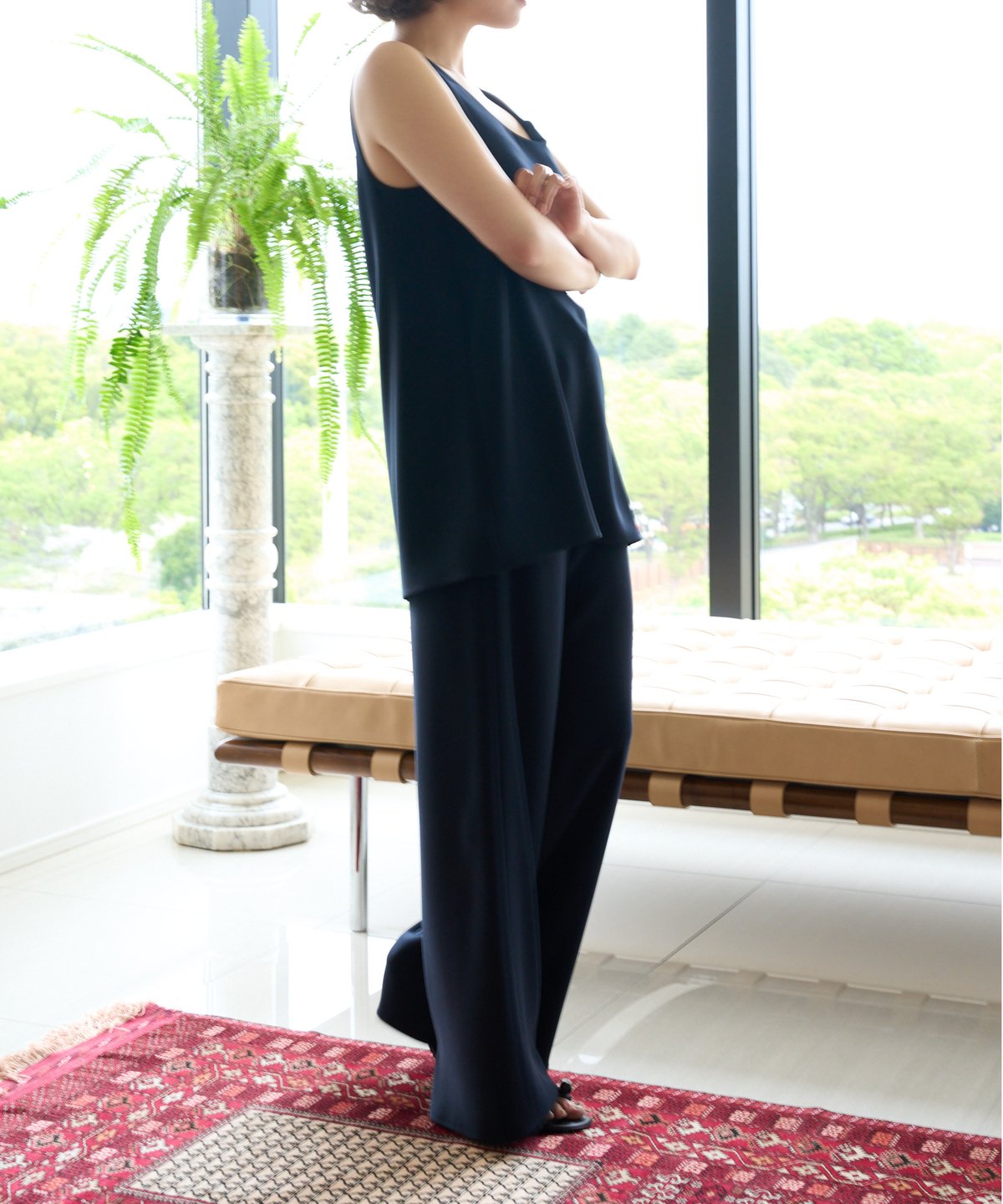 KEINA RITA ケイナリタ Sleeveless Topノースリーブ白36 Collared Blouse | KEINA RITA OFFICIAL ONLINE STORE