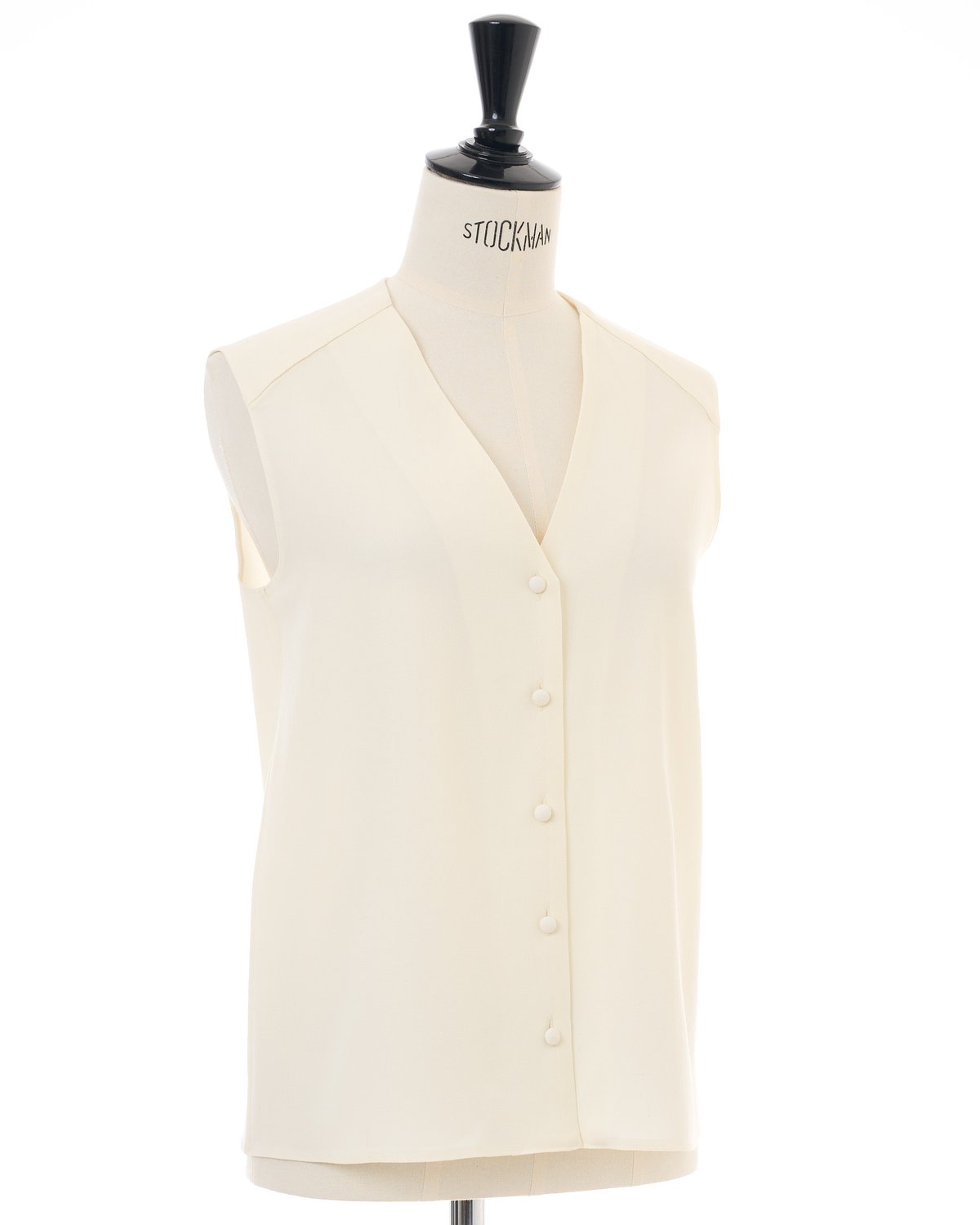 KEINA RITA ノースリーブカットソー！ホワイト！ V-NECK BLOUSE | KEINA RITA OFFICIAL ONLINE STORE