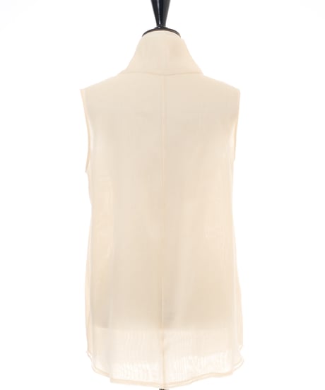 HIGH NECK SLEEVELESS BLOUSE