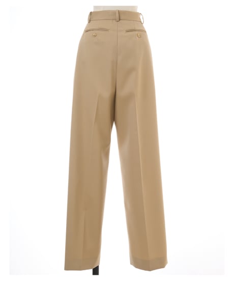 BELTED TROUSERS in Peanut
