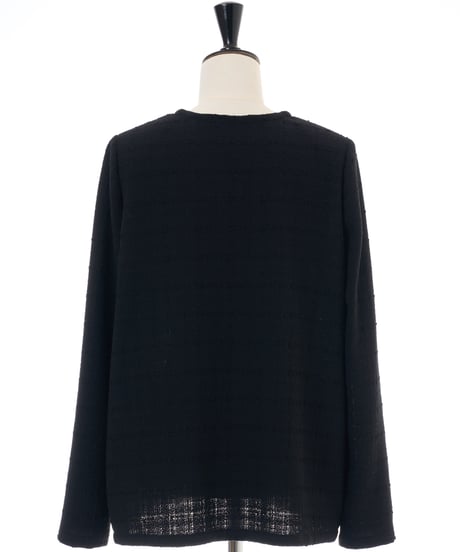 FRONT RIBBON TWEED JACKET