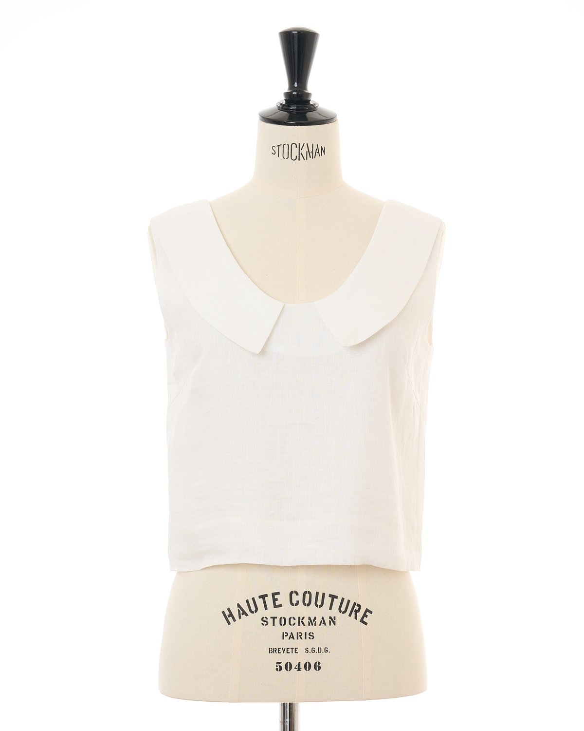 KEINA RITA ケイナリタ Sleeveless Topノースリーブ白36 Collared Blouse | KEINA RITA OFFICIAL ONLINE STORE