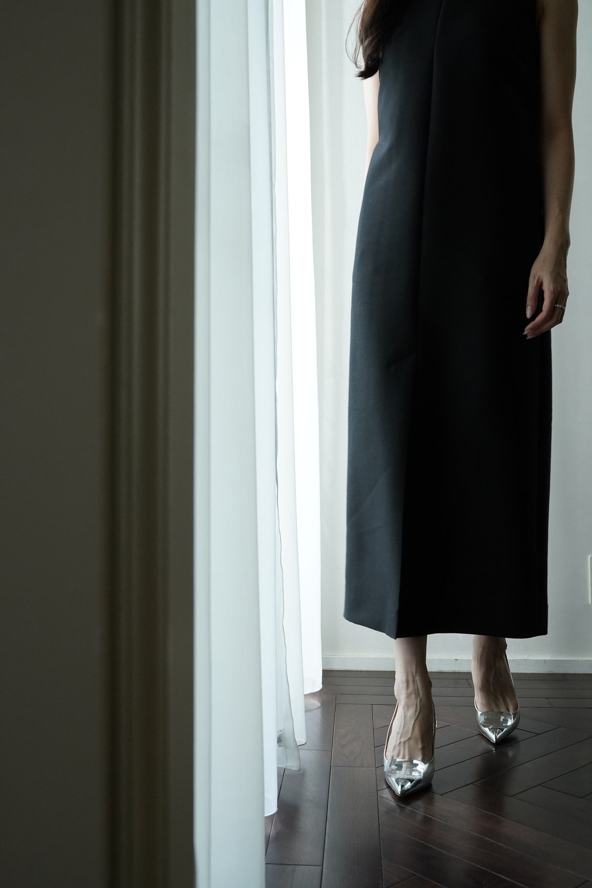 Silk Wool Vent Dress | KEINA RITA OFFICIAL ONLI 