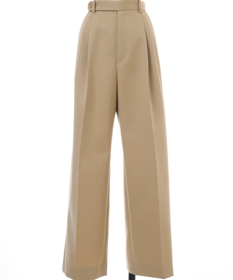 BELTED TROUSERS in Peanut