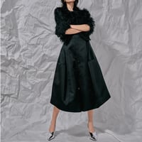 DK28-06-P03／Raised Grosgrain Wide Pants／1COLOR