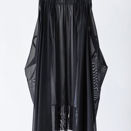 DK29-CS05-S07／Nylon Power Net Long Skirt／2COLORS