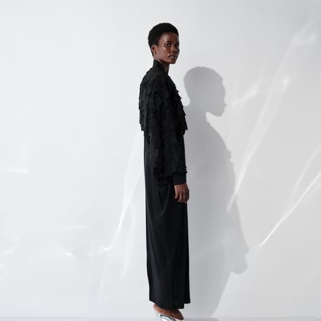 DK29-SP01-J01／Fragment Veil Cloth Bomber Jacket／1COLOR