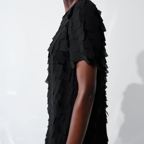 DK29-SP01-O11／Fragment Veil Cloth Tee Dress／1COLOR