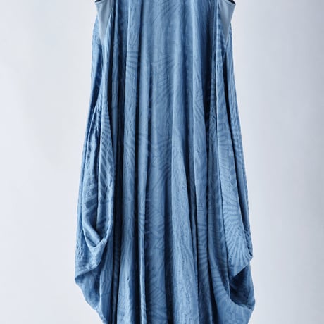 DK29-04-O10／Shadow Wave Jacquard Sleeveless Dress／2COLORS