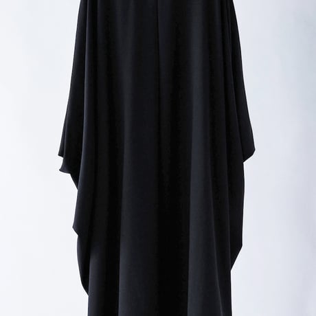 DK29-CS03-O09／40/1 Strong Twist SZ Soft Stretch Ponte V-Neck Dress／2COLORS