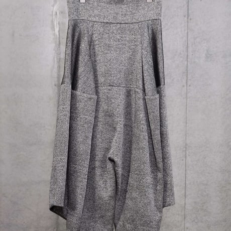 DK30-07-P03／Grain Bright Jacquard Bell Silhouette Pants／2COLORS