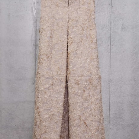 DK30-SP02-S05／Ry/Ny/C Cut Jacquard High-waisted Long Skirt／2COLORS