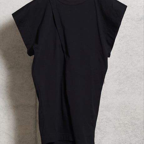 DV-047／“B A S I C S” 30/1 UV Protection Jersey Draped Top／2COLORS