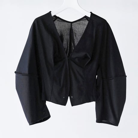 DK29-CS04-J02／Gentle Milano Rib Short Jacket／2COLORS
