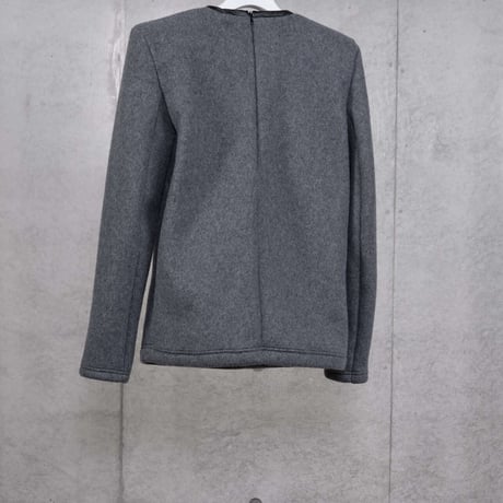 DK30-CS05-T07／FURPILE Double-Sided Boa Fleece Shoulder-padded Top／1COLOR