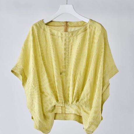 DK29-04-T05／Shadow Wave Jacquard Short Top／2COLORS